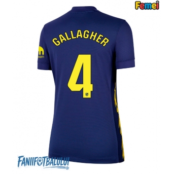 Atletico Madrid Conor Gallagher #4 Tricou Fotbal Replică 2025-26 Femei Deplasare